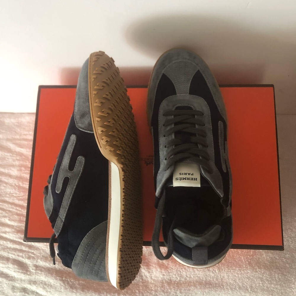 Hermes Black and Gray Sneakers - Picture 2 of 6